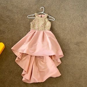Beautiful pink and gold party dress for girls